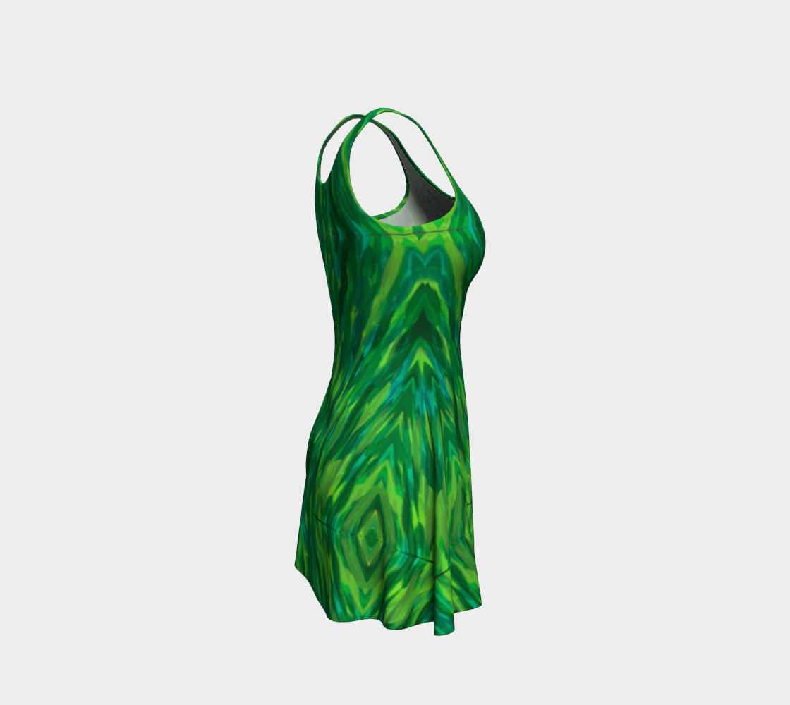Lush Green  Flare Dress