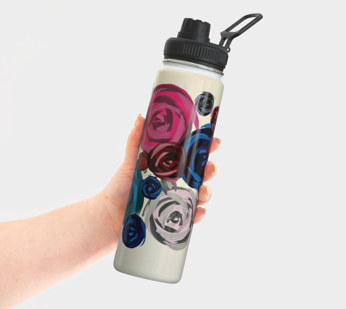 Rose Bouquet Water Bottle