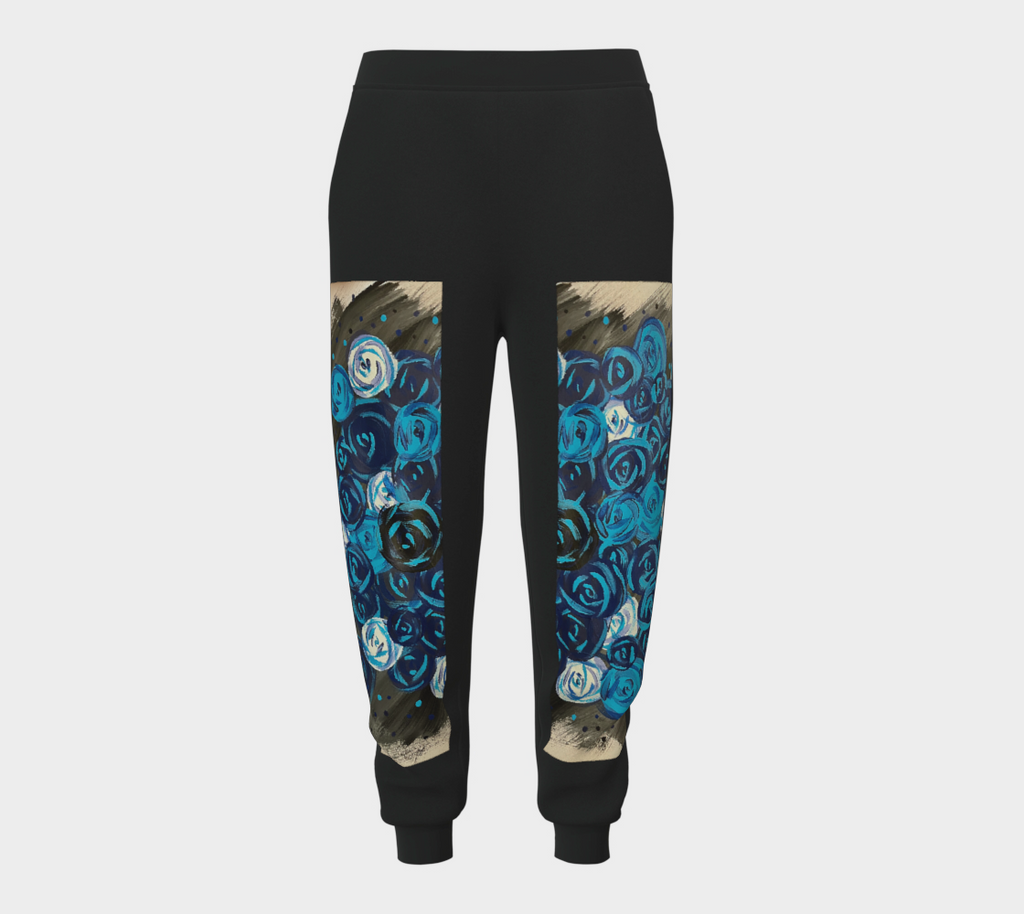 Blue Roses Joggers