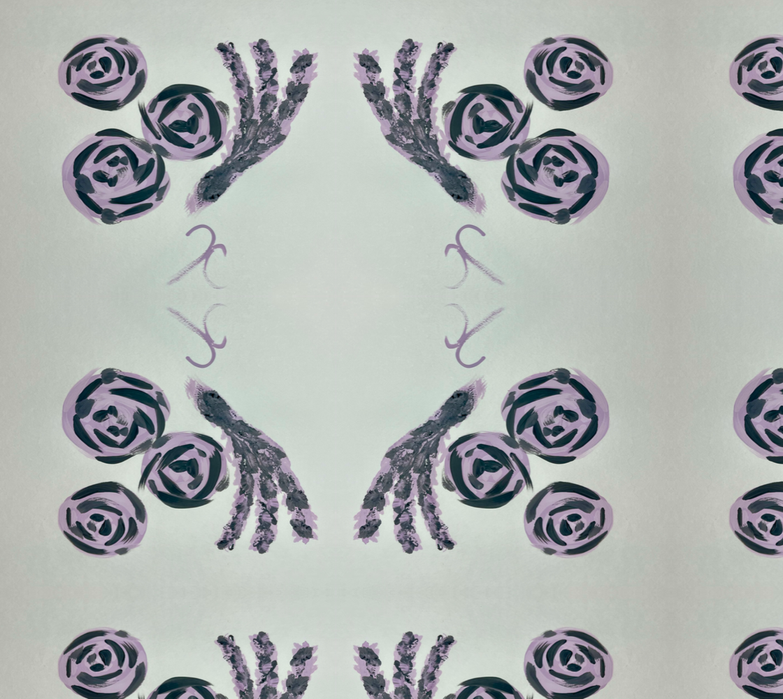 Lavender Roses Fabric