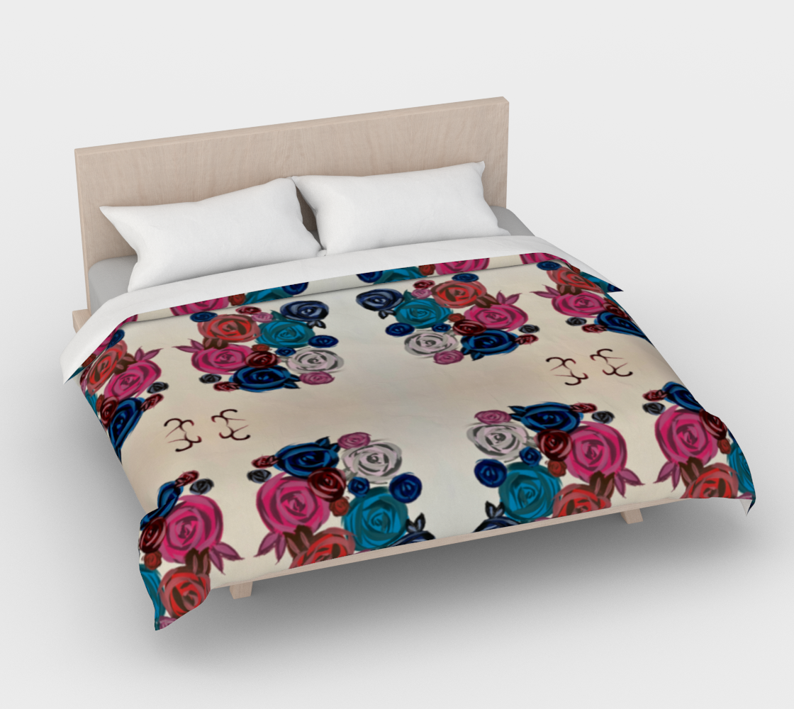 Rose Bouquet Duvet Cover