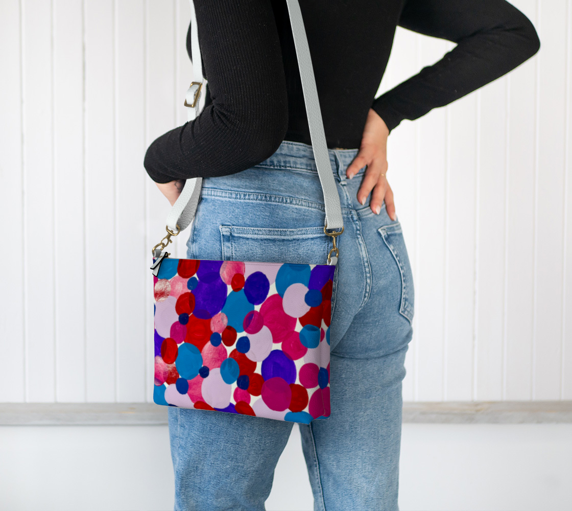 Vibrant Circles VL Crossbody Purse