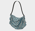 Teal Roses Origami Tote