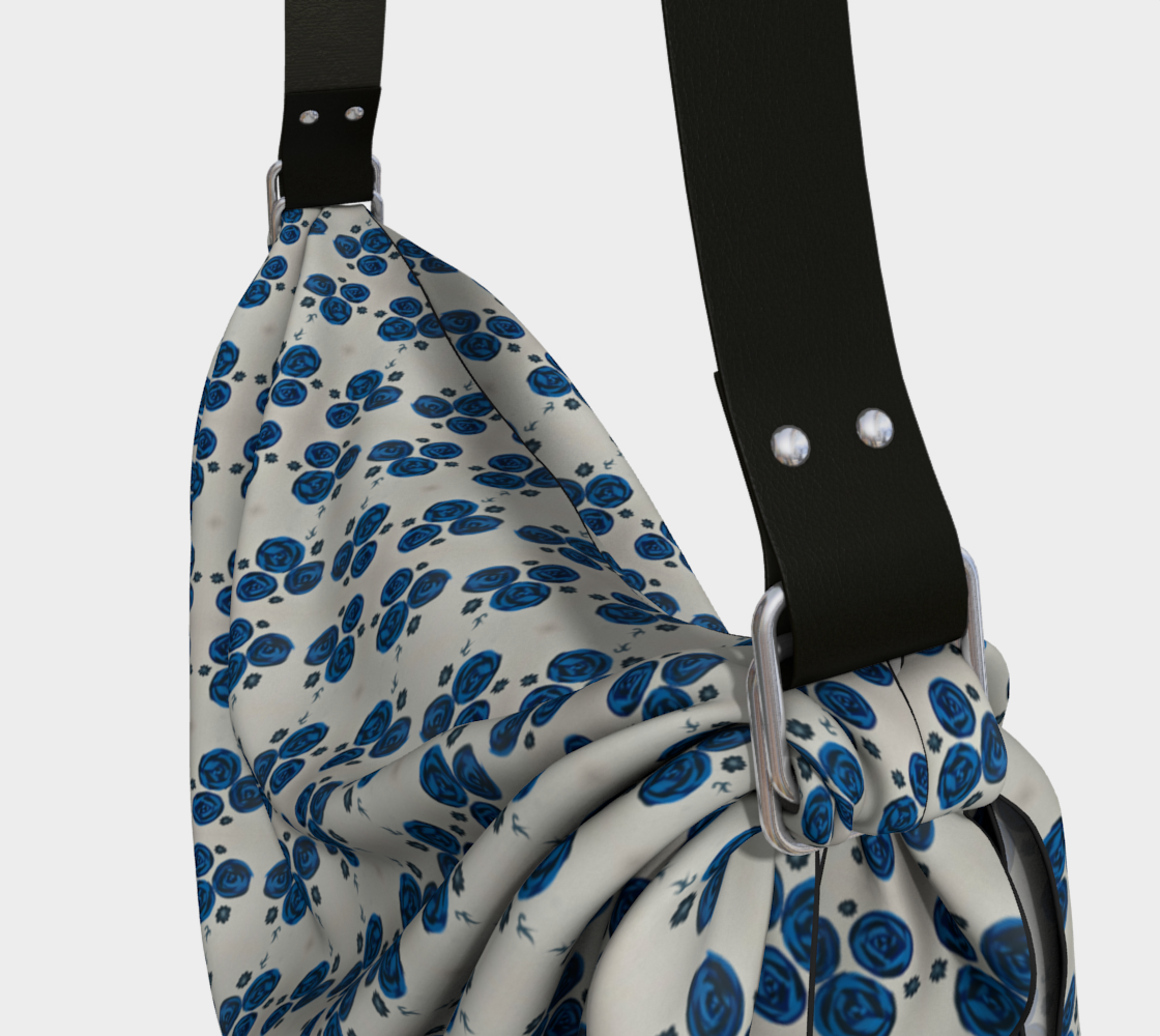 Blue Roses Origami Tote