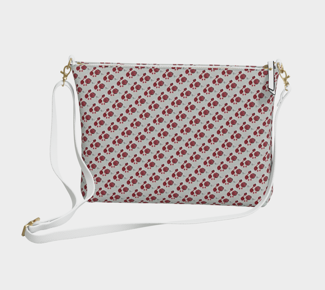 Red Roses VL Crossbody (mini roses)