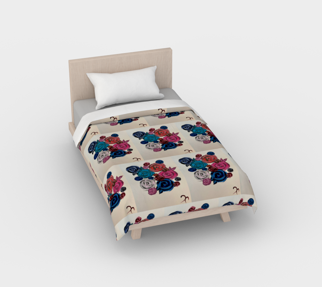 Rose Bouquet Duvet Cover