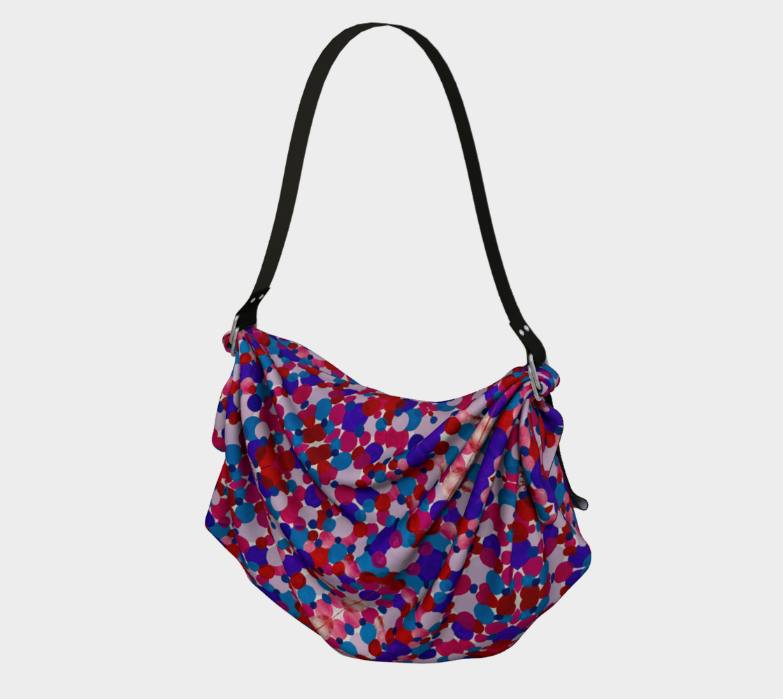 Vibrant Circles Origami Tote