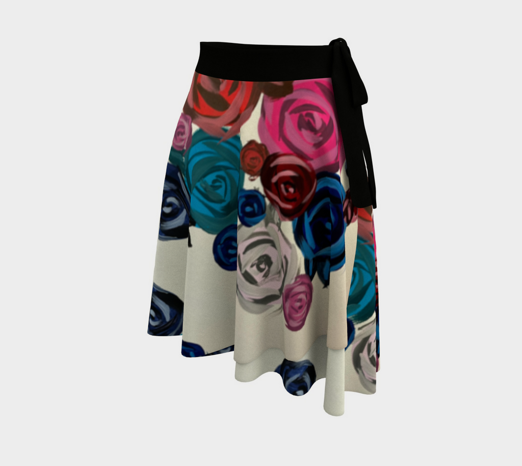 Rose Bouquet Wrap Skirt