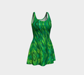 Lush Green  Flare Dress