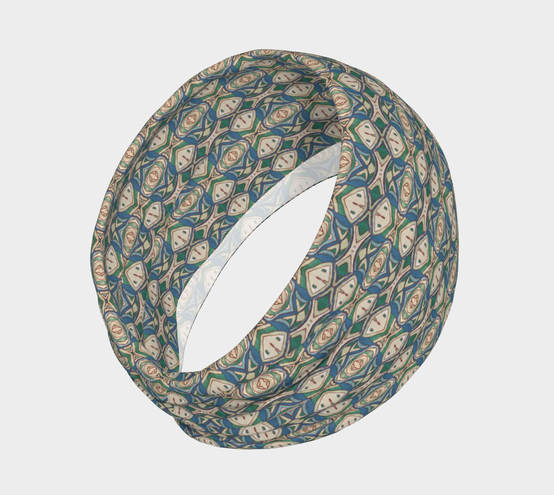 Abstract Green Headband