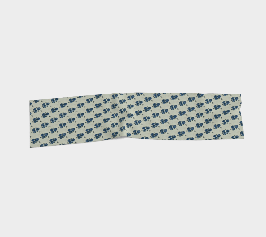 Deep Blue Roses Scarf