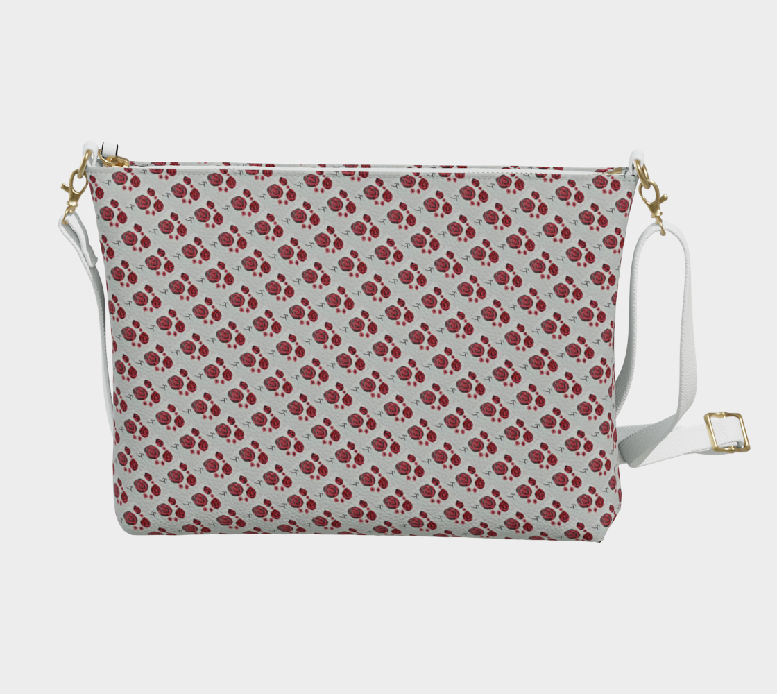 Red Roses VL Crossbody (mini roses)