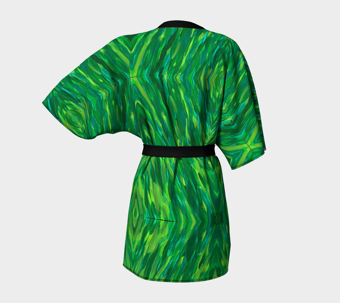 Lush Green  Kimono Robe