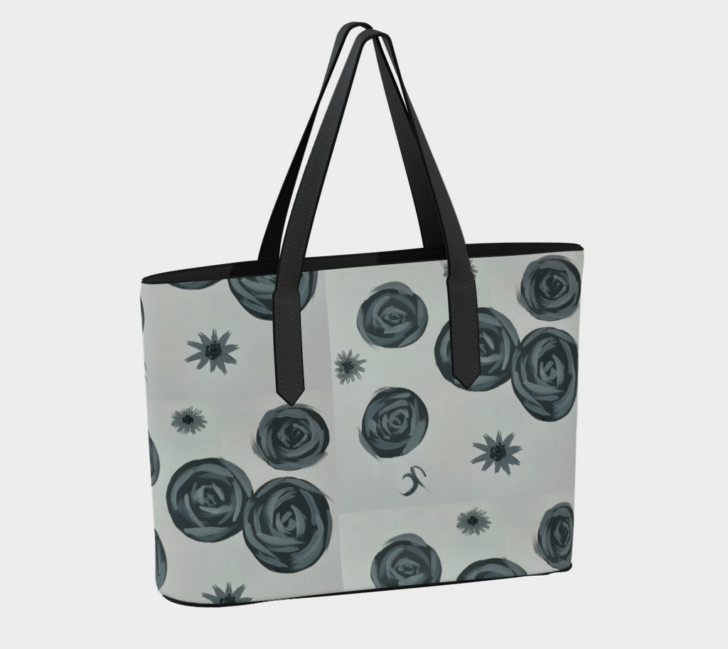 Monochrome Roses VL Tote Bag