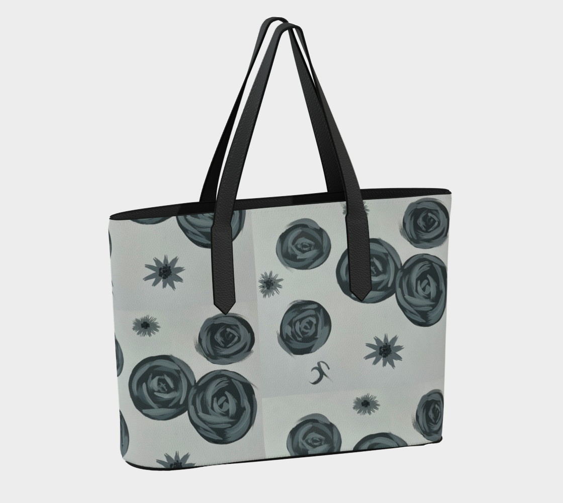 Monochrome Roses VL Tote Bag