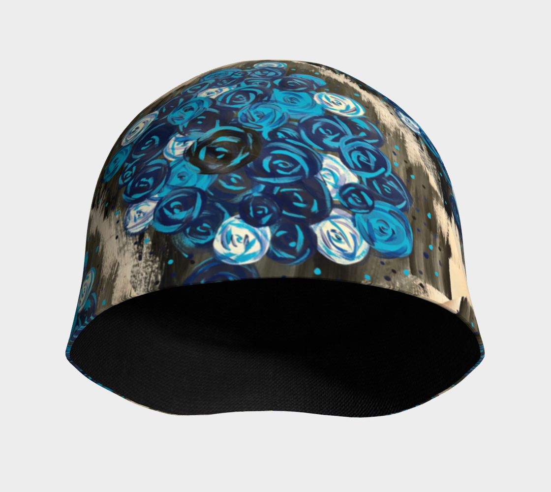 Blue Roses Beanie