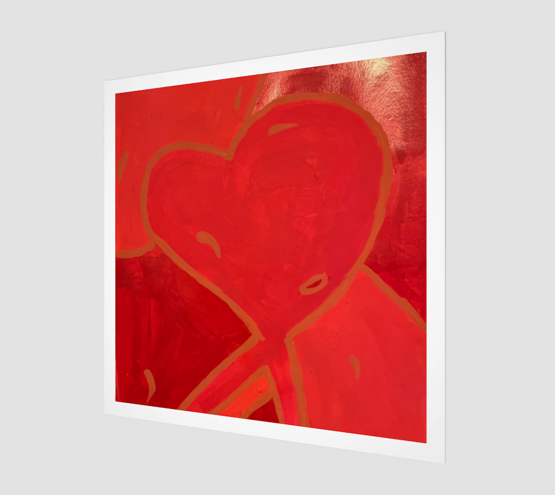 Red Heart Art Print