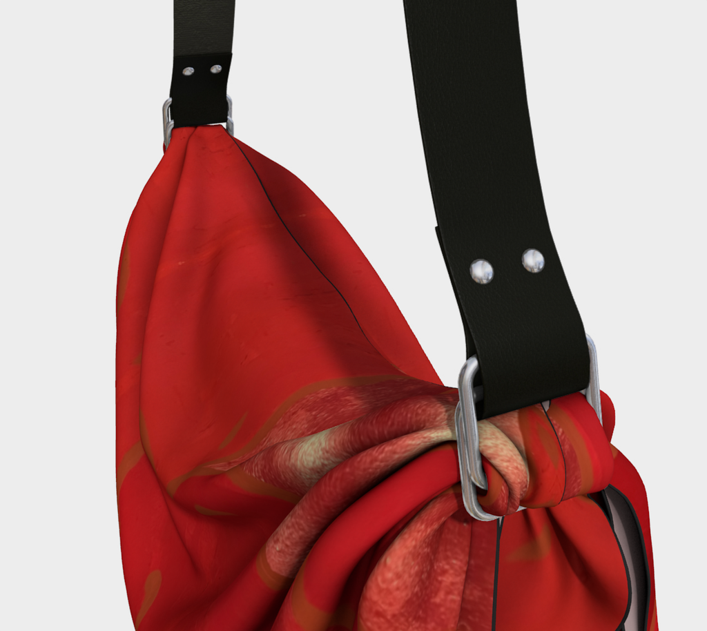 Red Heart Origami tote