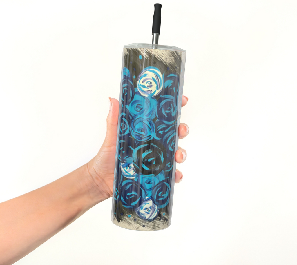 Blue Roses Tumbler