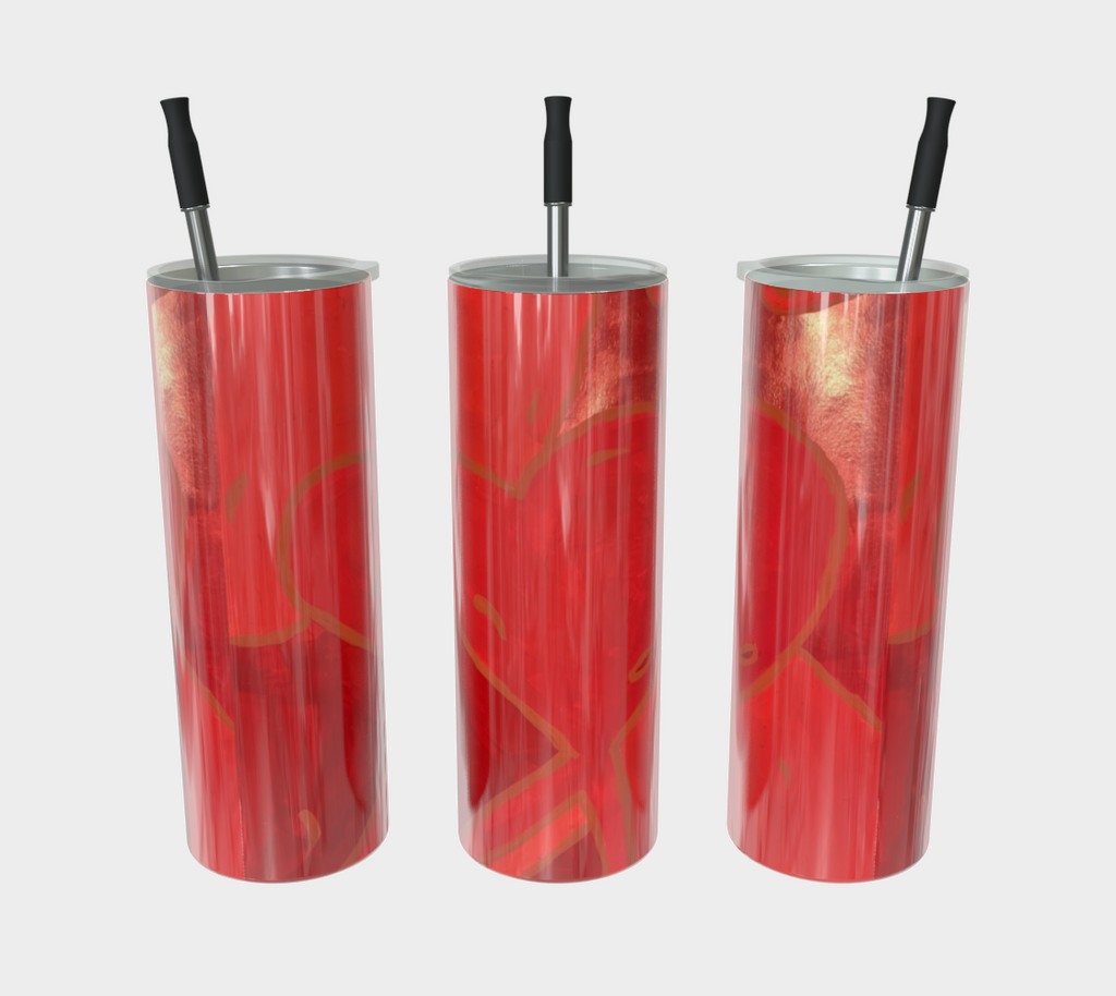 Red Heart Tumbler