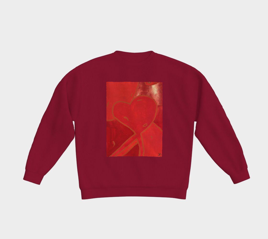 Red Heart Crewneck Sweater
