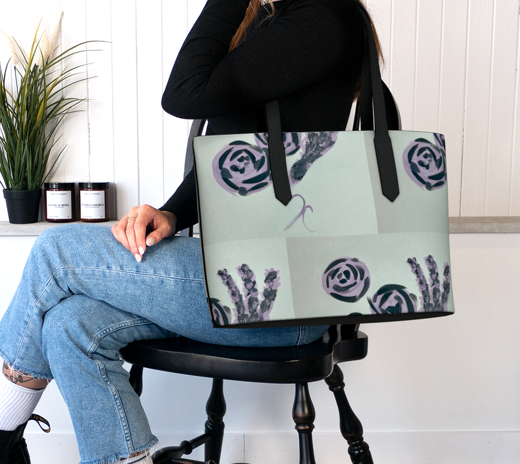 Lavender Roses VL Tote Bag