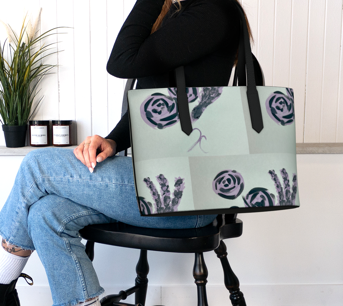 Lavender Roses VL Tote Bag