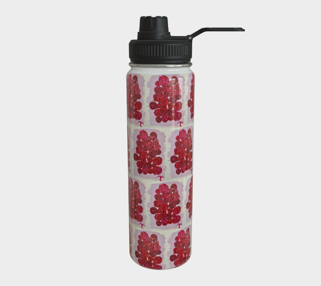 Red Roses Water Bottle