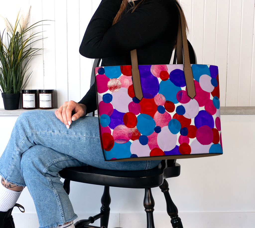 Vibrant Circles VL Tote Bag