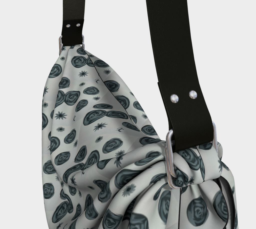 Monochrome Roses Origami Tote