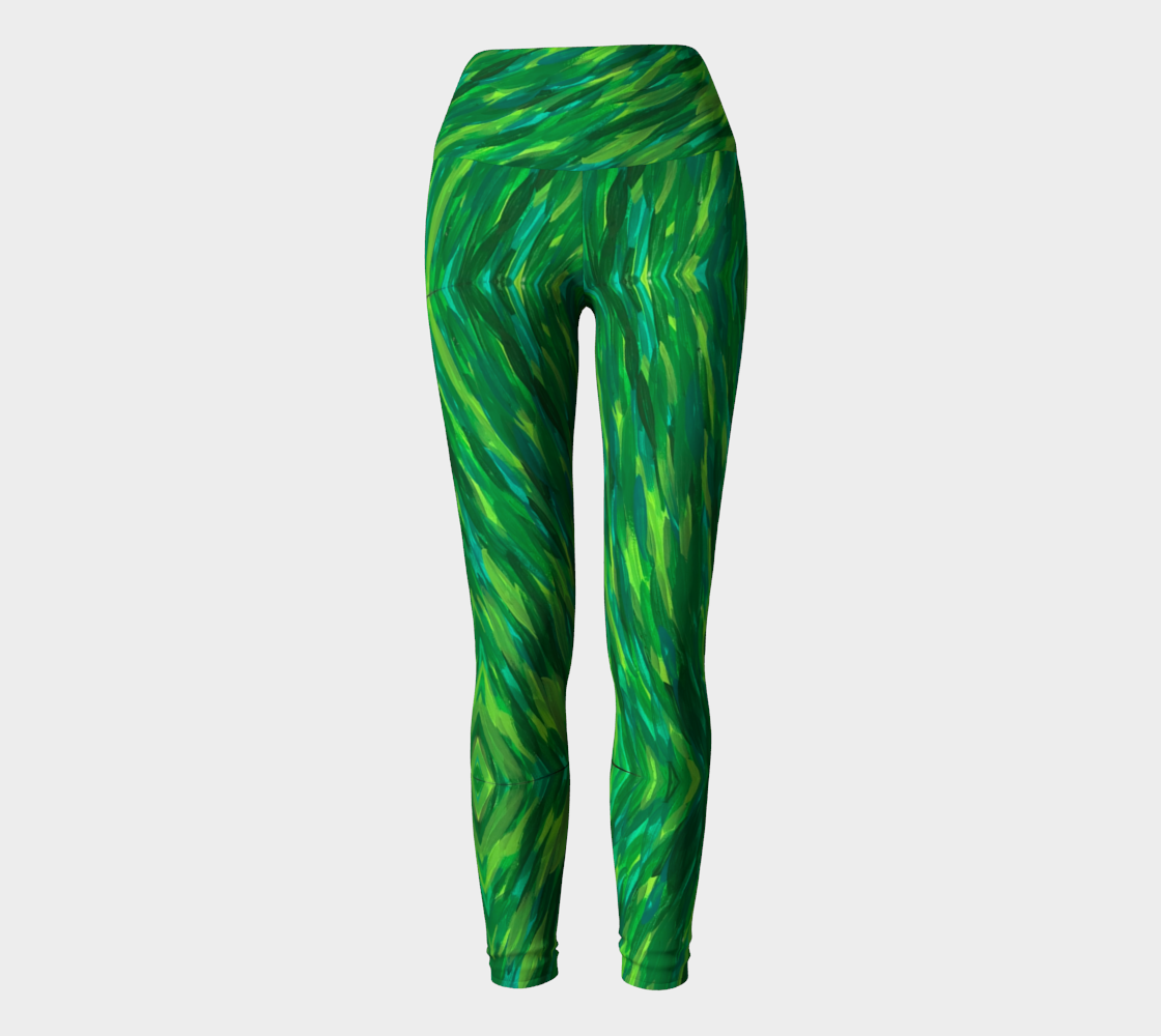 Lush Green  Yoga Leggings