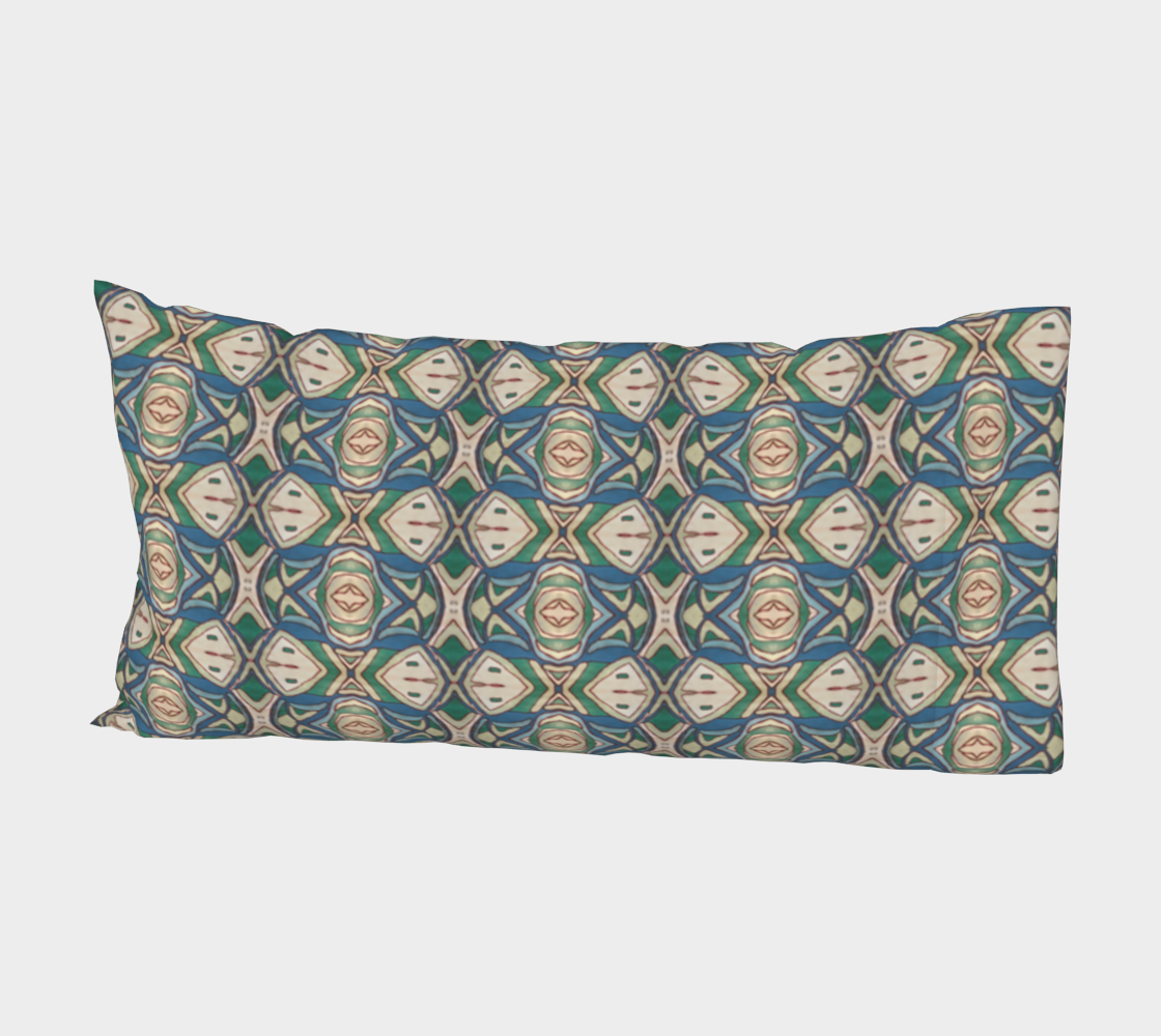 Abstract Green Pillow Cover