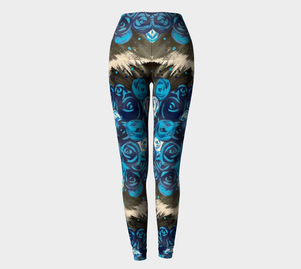 Blue Roses  Leggings
