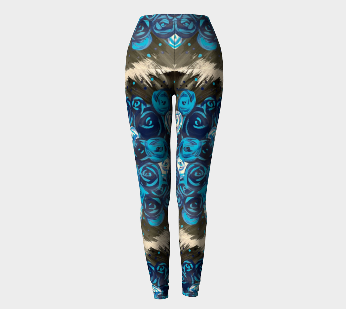 Blue Roses  Leggings