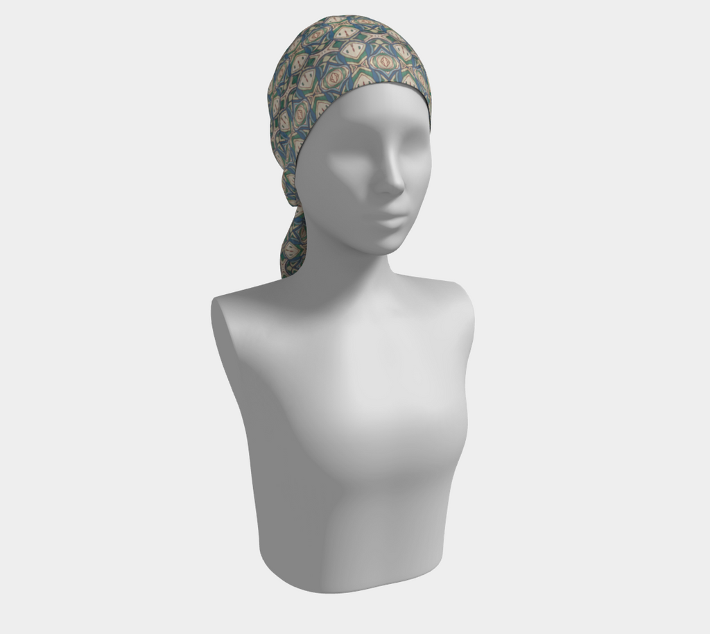 Abstract Green Scarf