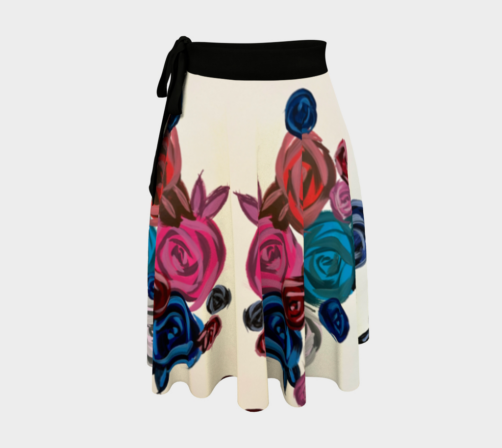 Rose Bouquet Wrap Skirt