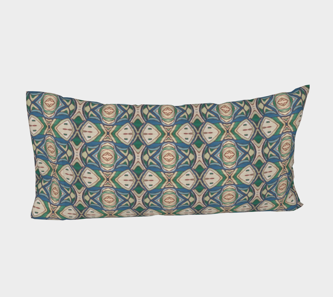 Abstract Green Pillow Cover