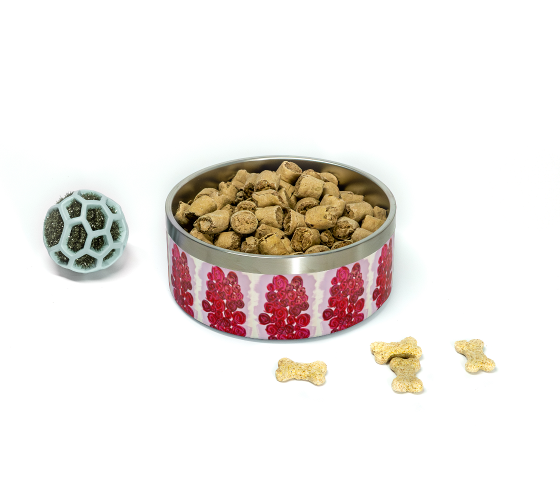 Red Roses Pet Bowl