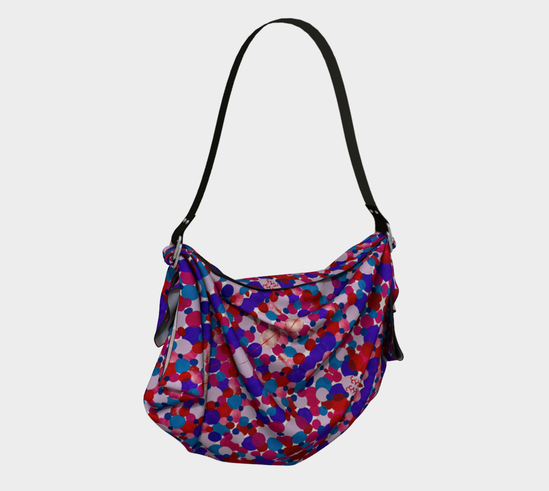 Vibrant Circles Origami Tote