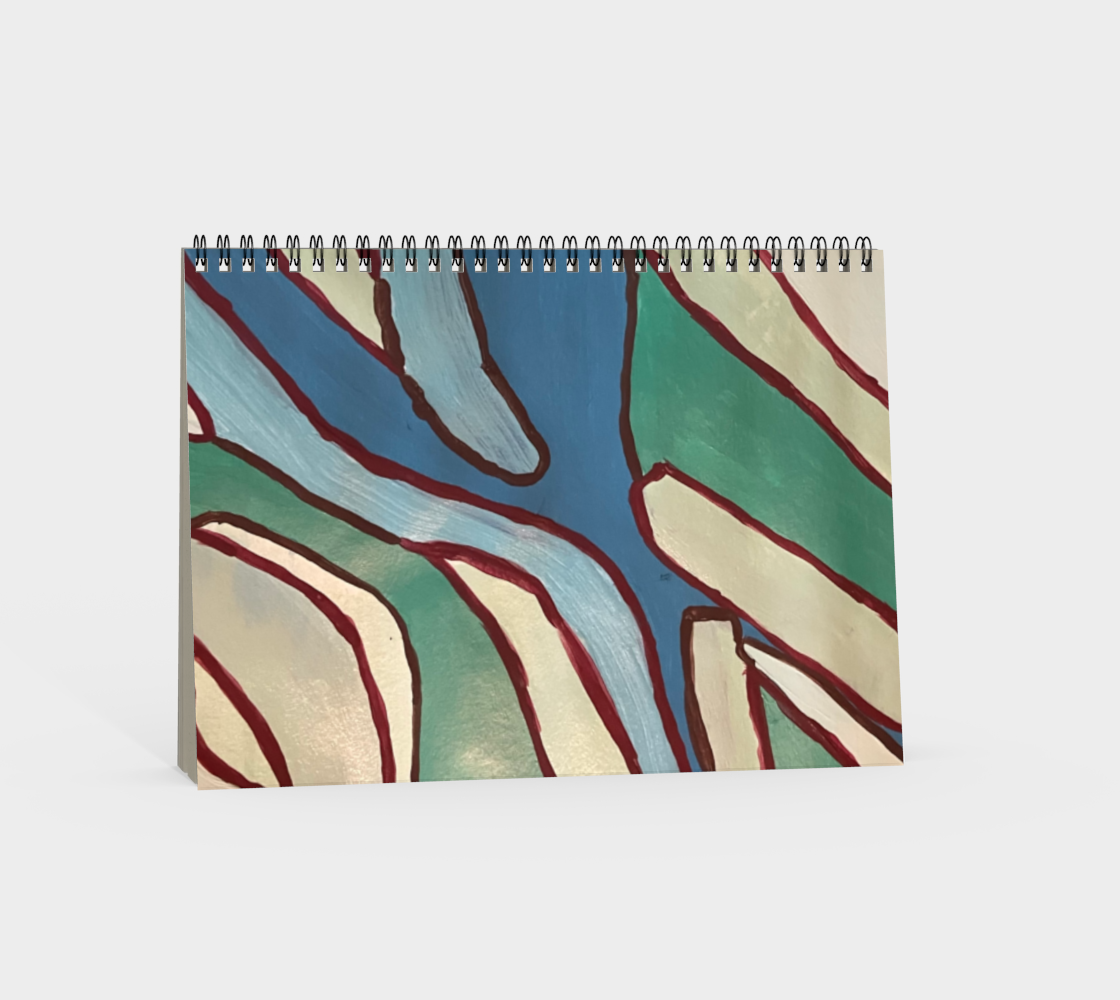 Abstract Green Notebook
