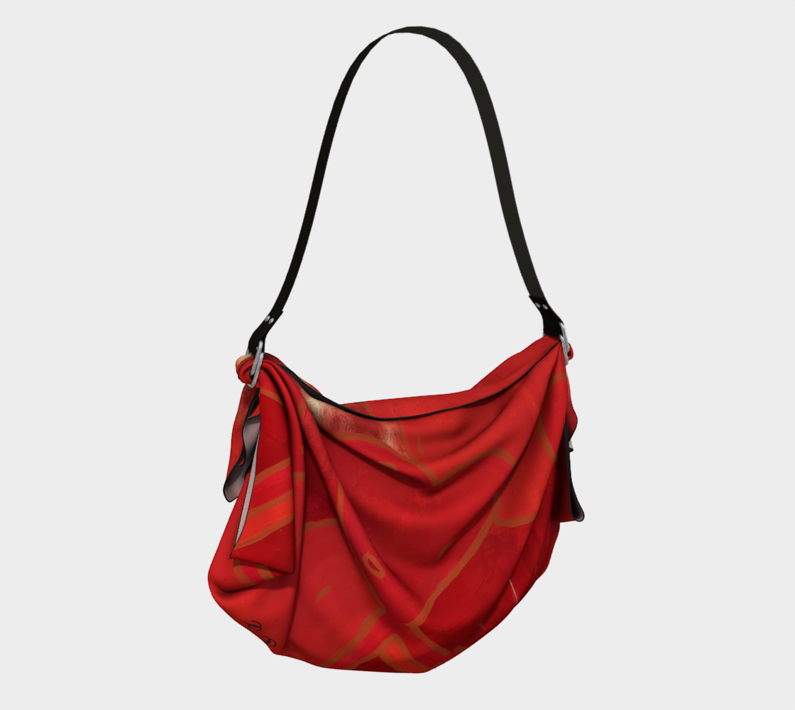Red Heart Origami tote
