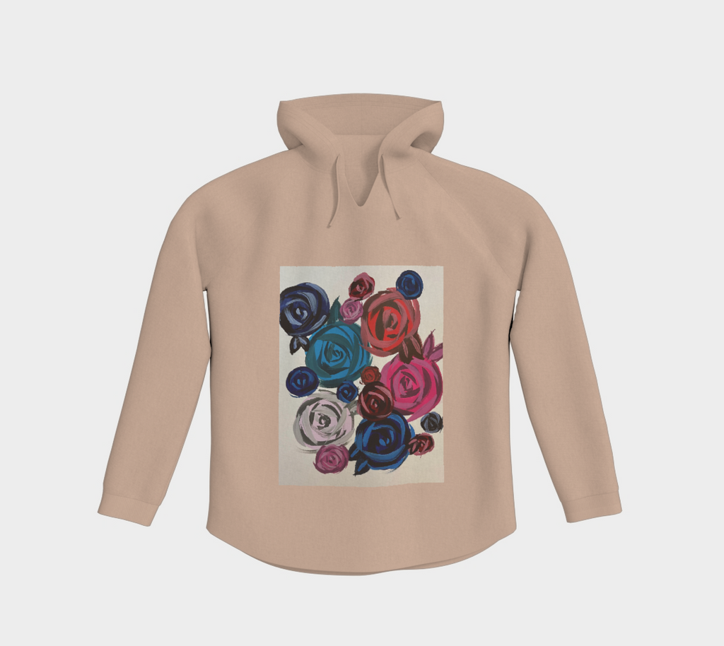 Rose Bouquet Flow  Pullover Hoodie