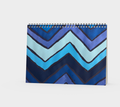 Blue Chevron Pattern NoteBook