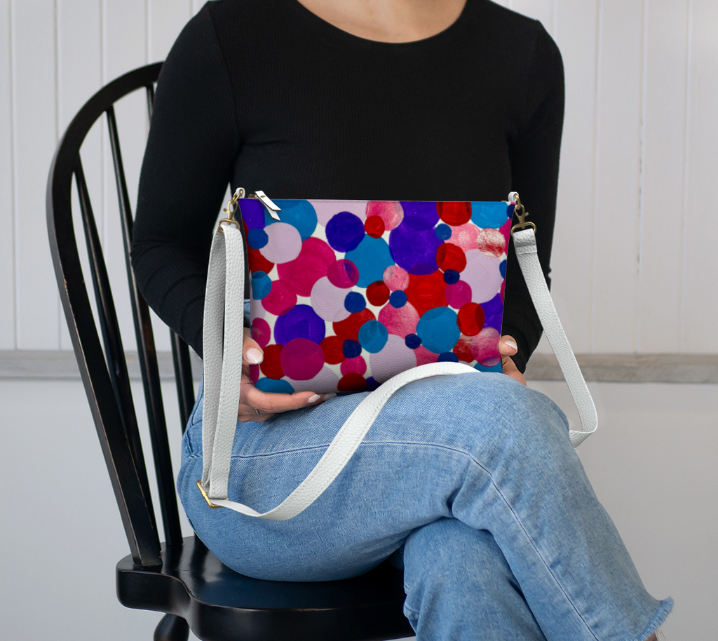 Vibrant Circles VL Crossbody Purse