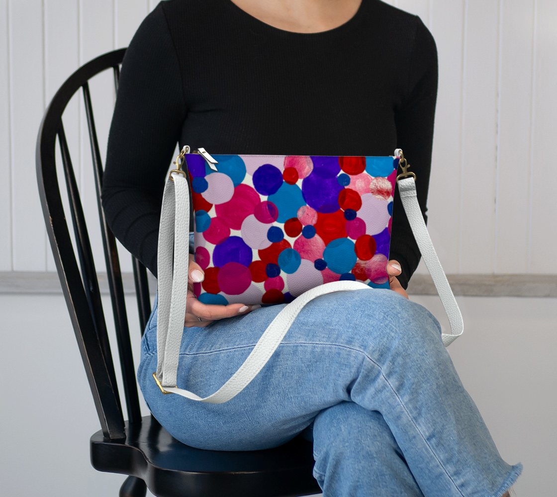 Vibrant Circles VL Crossbody Purse