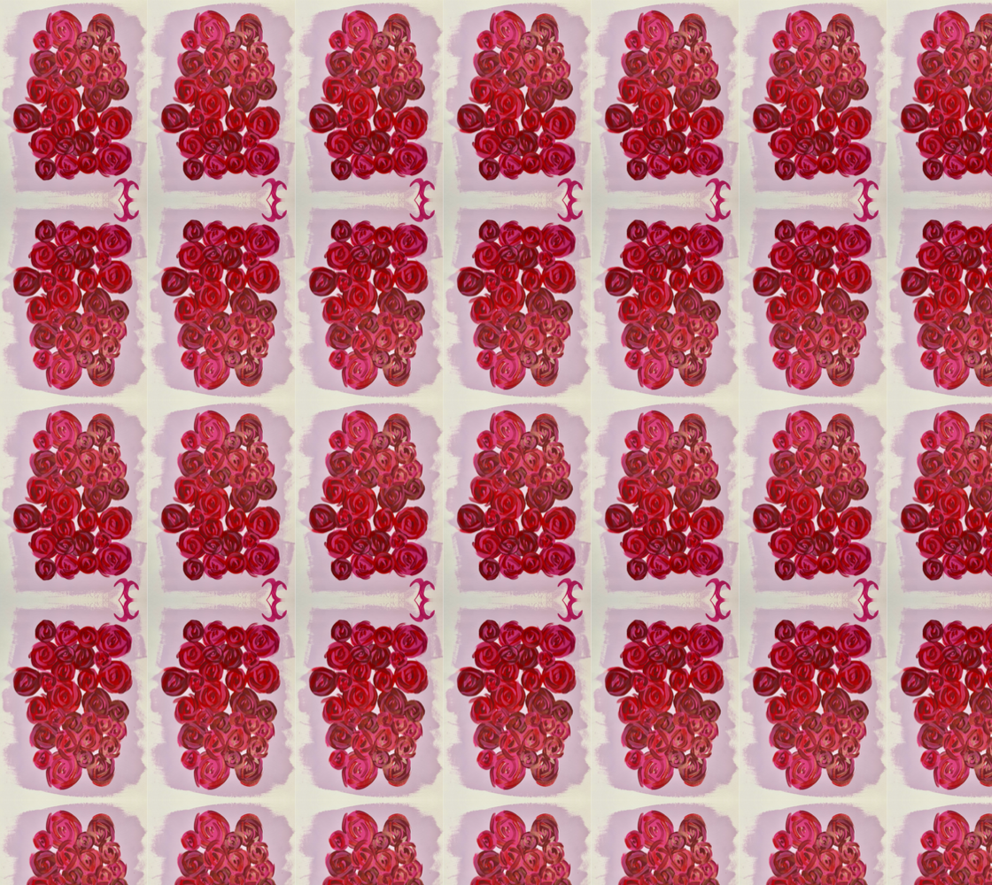 Red Roses Fabric