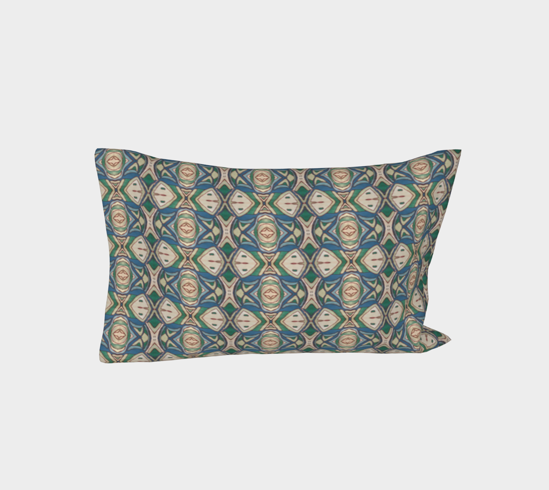 Abstract Green Pillow Cover