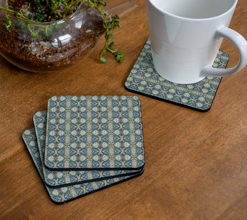 Abstract Green Coaster