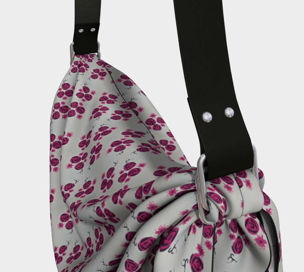 Bold Pink Rose Origami Tote